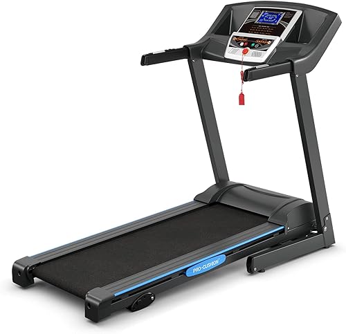 Miniatura 1 de GYMAX Caminadora plegable de 2.25 HP, máquina de correr inclinada manual con 12 programas preestablecidos, monitor LCD y sensor de frecuencia