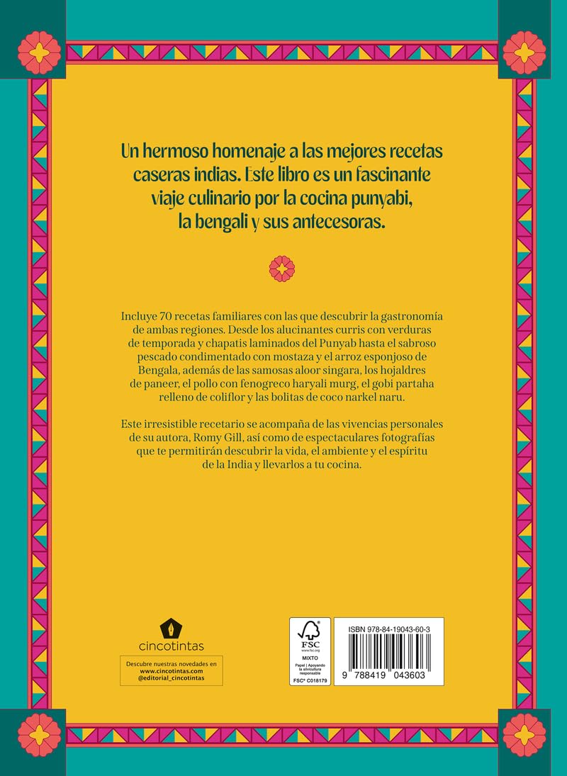 Cocina casera india: 70 recetas para cocinar en casa como en la India (COCINAS DEL MUNDO)