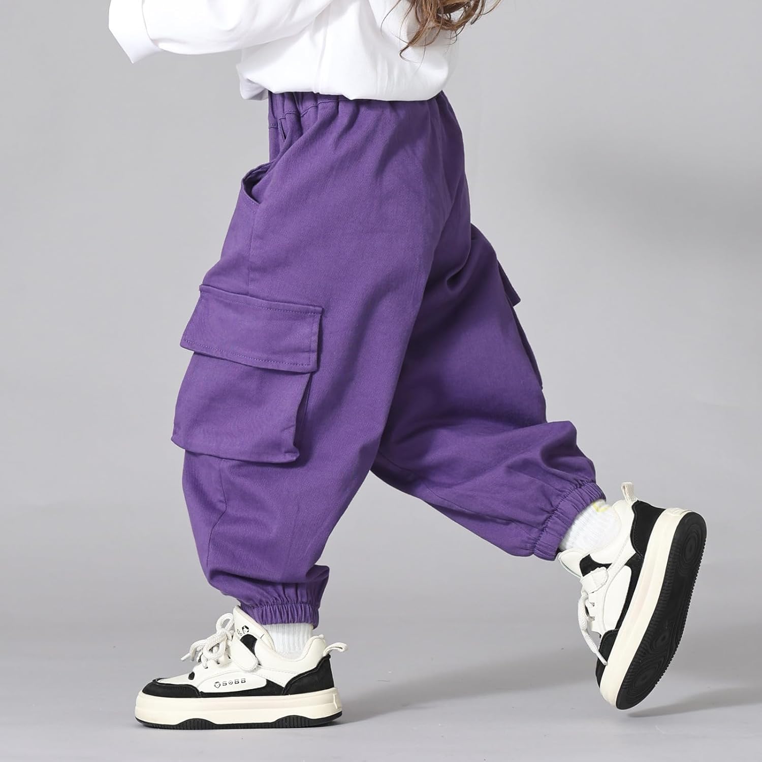 MINI PANDA Toddler Pants Girls&Boys,Stretch Twill Chino Toddler Pants - Image 4