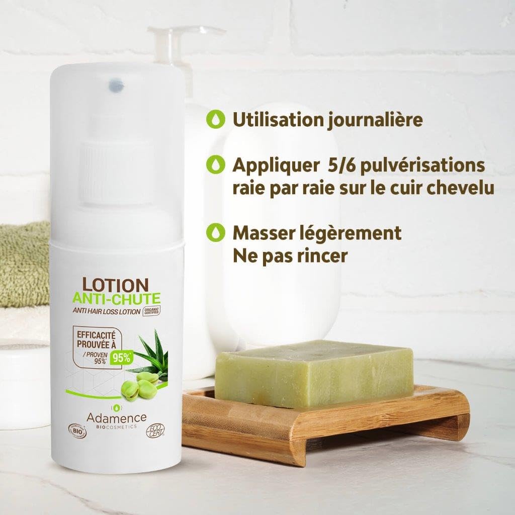 Anti Chute Cheveux - Favorise la Croissance - Diminue la chute - Lotion Bio d'Origine Naturelle