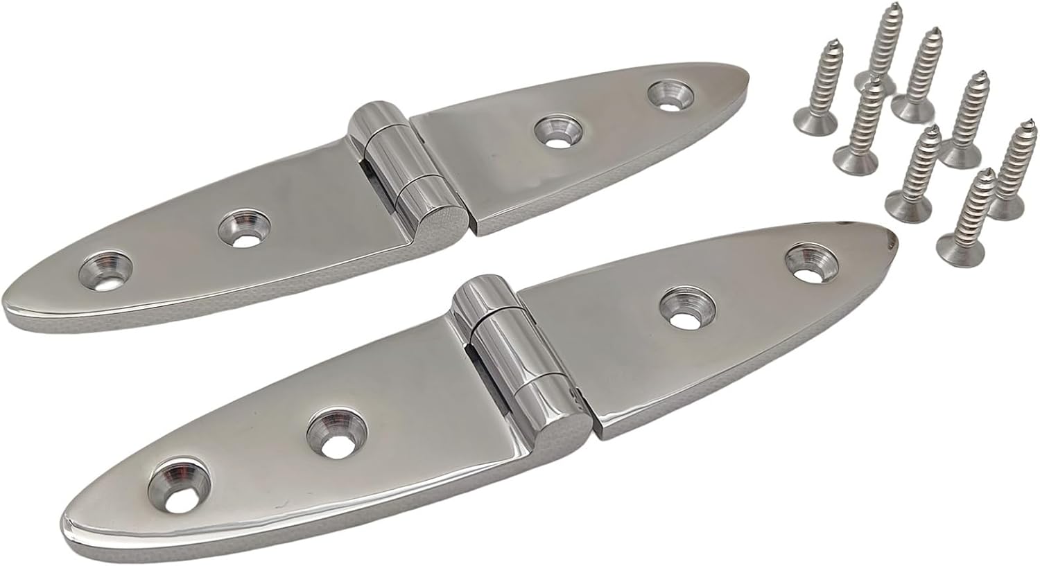 Marine Hardware 2 PCS Marine Grade 316 Stainless Steel Boat Strap Hinge