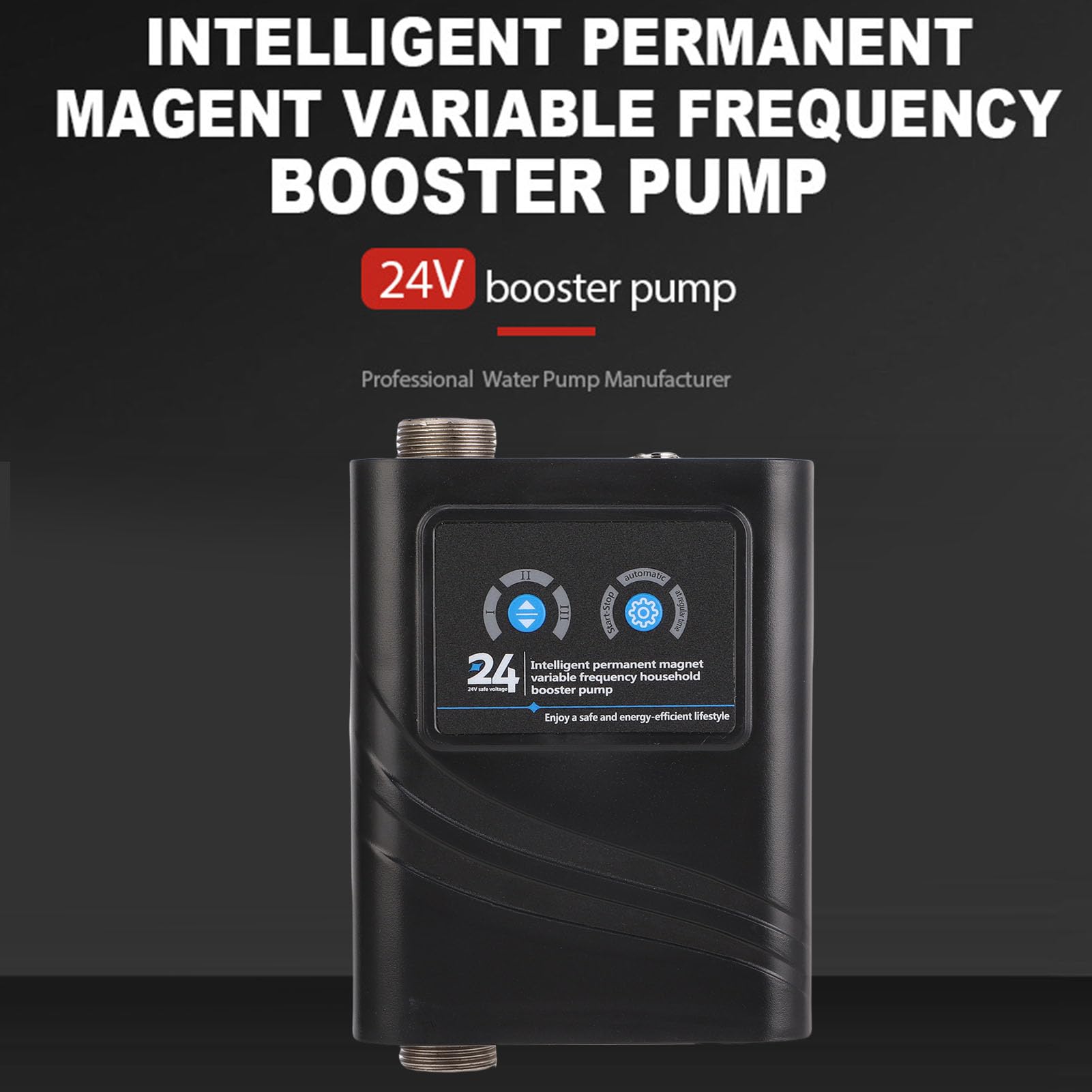 Pompa del Booster a Pressione Dell'acqua 120 W 3 Marce per L'irrigazione del Giardino Doccia Domestico (Plug dell'UE 100-240 V.)