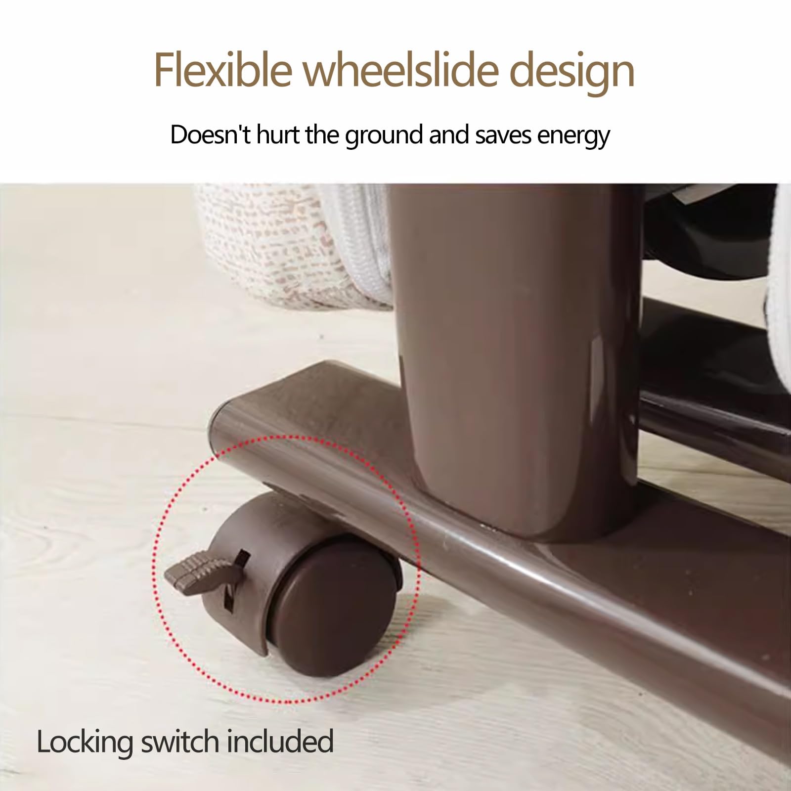 Klappbett Gästebett mit 5mm Dicker Schaumstoffmatratze und Universalrädern Camping Bett Notfall Betten Multi Positions Einstellung mit Aufbewahrungstasche(B,192 * 100 * 33cm)