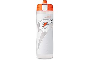 Gatorade Bottles Squeeze Gx Plastic Squeeze Bottle, White, 30oz