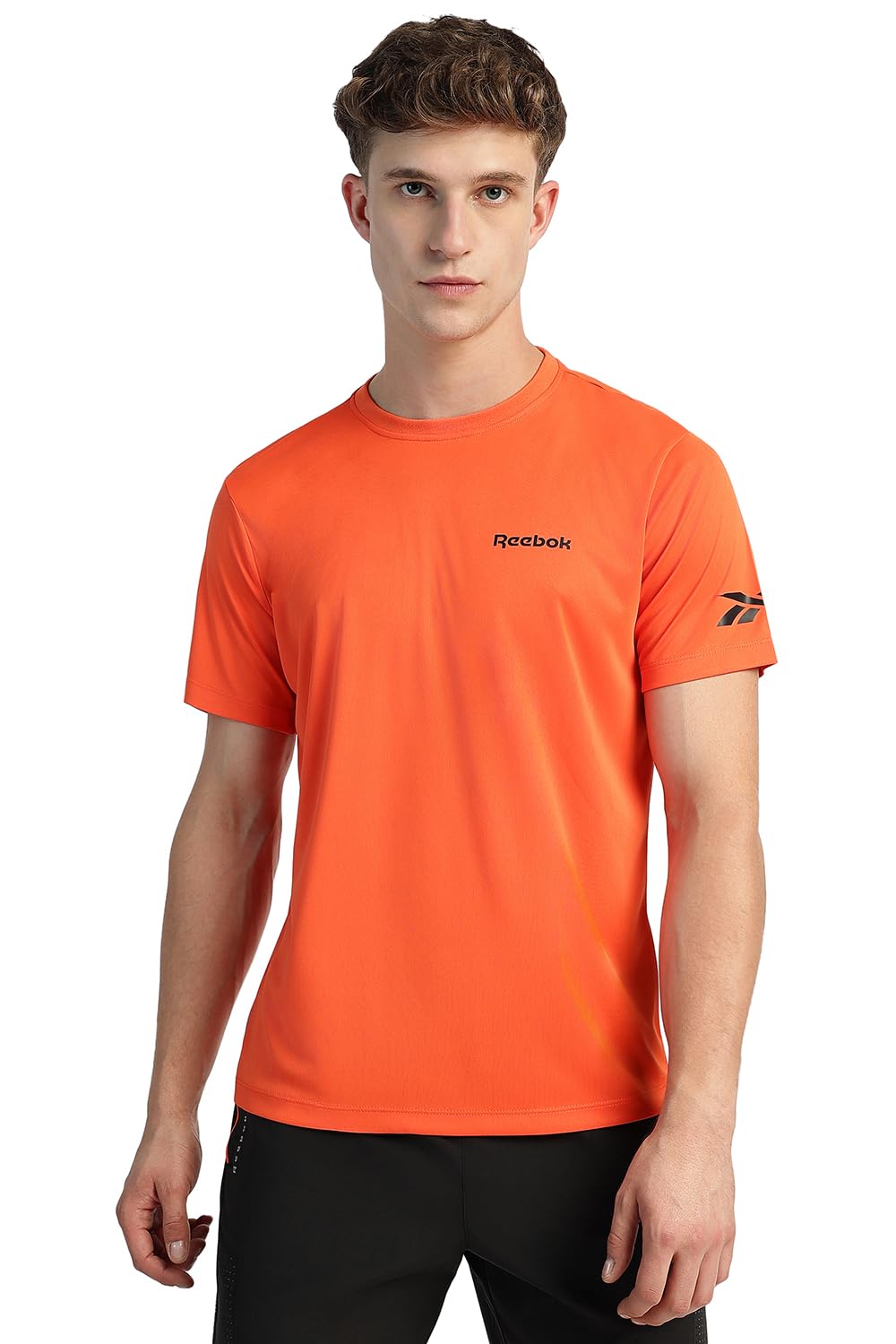 Reebok Men's Solid Regular Fit T-Shirt-picture-30