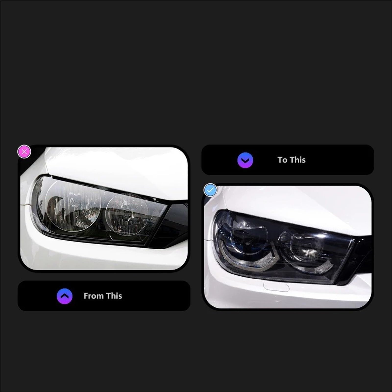 Faro Anteriore per VW Scirocco 2008-2018 Lente DRL per Auto Hid H7 Accessori per Auto Faro Anteriore Gruppo Faro Anteriore (1.4T)