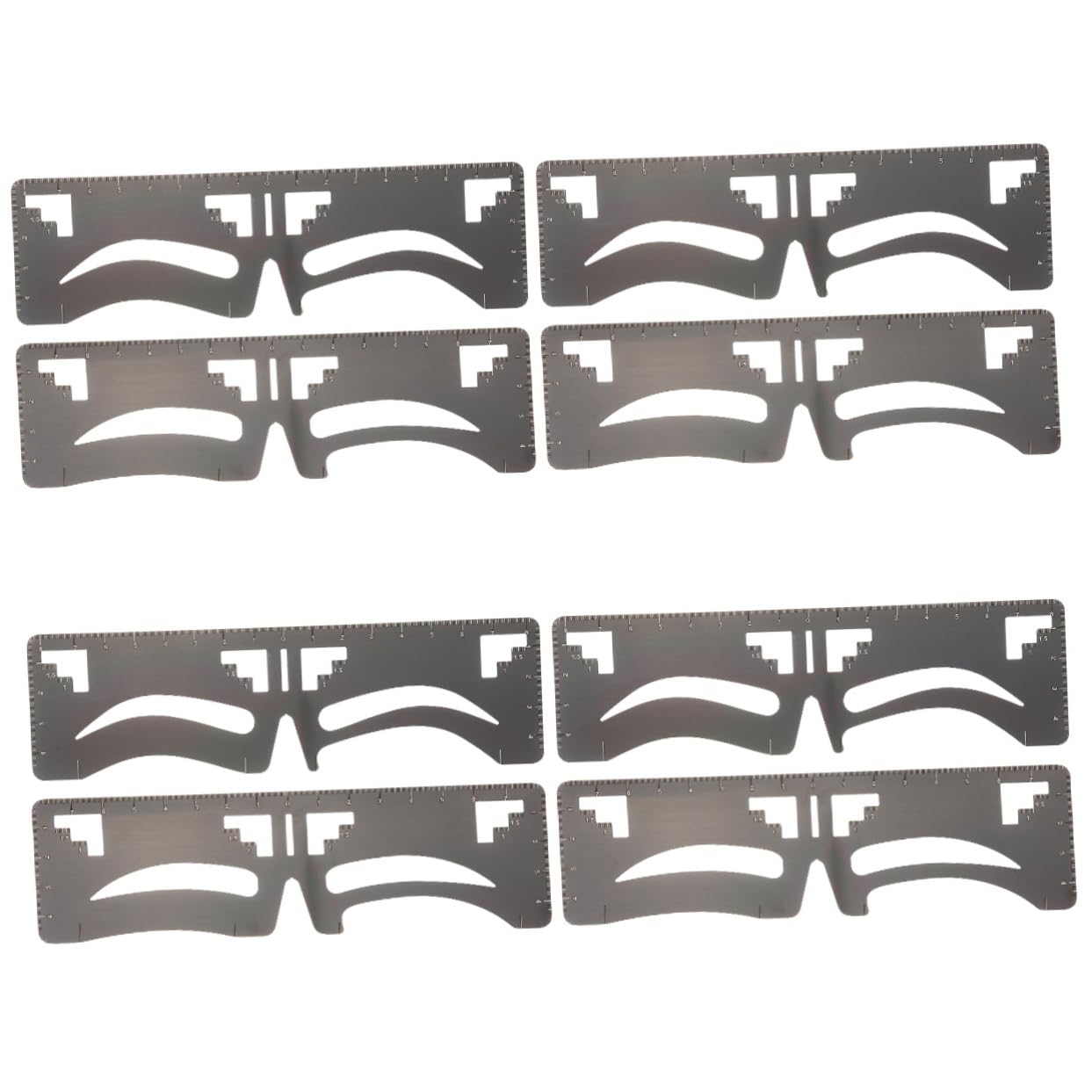 Beavorty 4 Set Di Forniture Per Il Trucco Delle Sopracciglia Di Modellazione Delle Sopracciglia Set Di Righelli Sopracciglia Simmetriche Facili Da Usare Per Donne E Ragazze 2 Pezzi*4