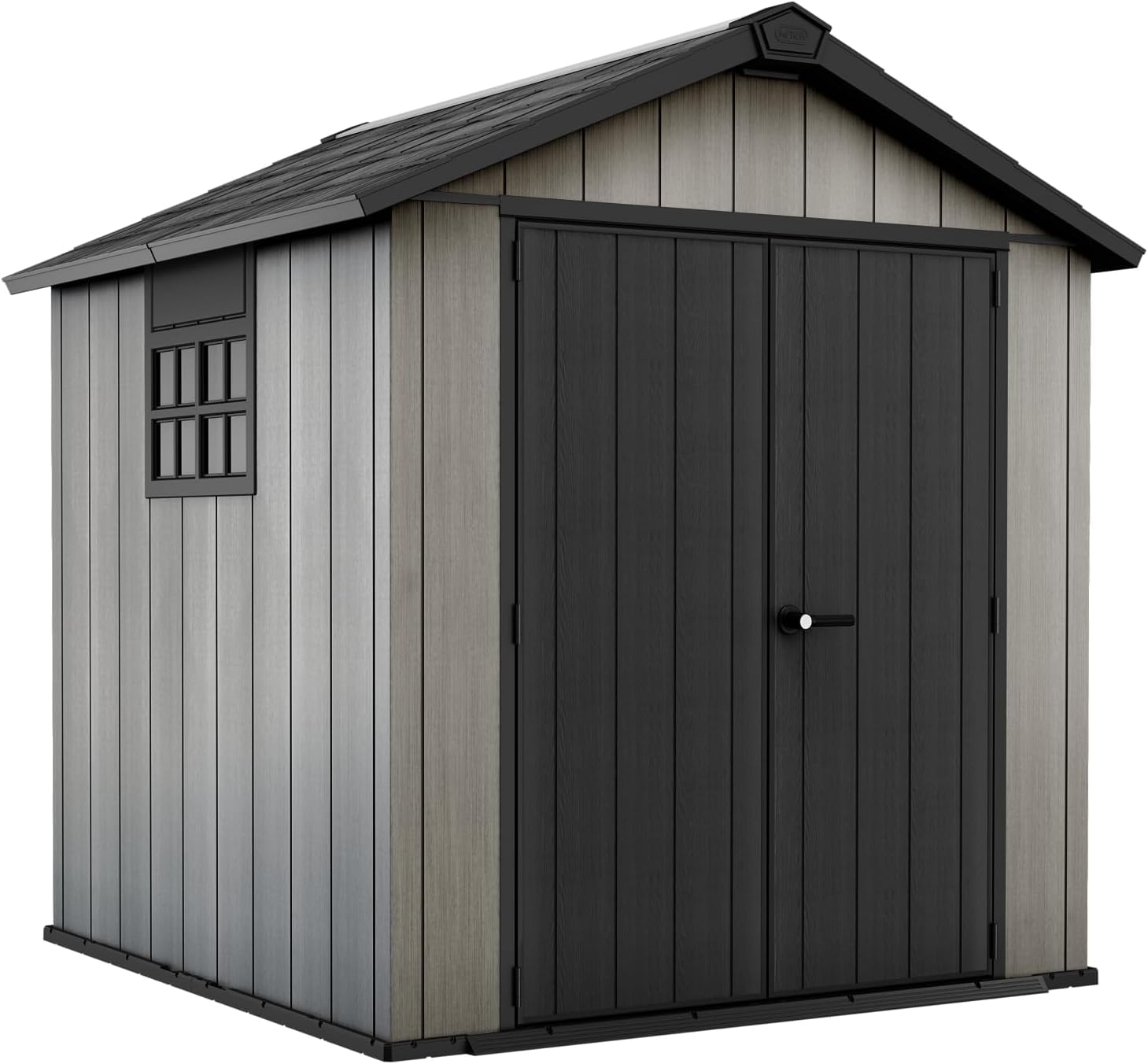 Keter - Caseta de jardín Exterior Oakland 757, Color Gris