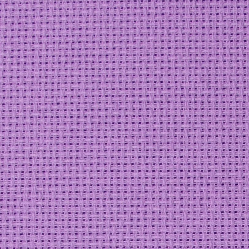Image of KCS 16CT Counted Cotton Cross Stitch Aida Cloth Fabric (19 inch x 28 inch,Lavender)