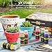 Magicfly Outdoor Acrylic Paint, Set of 30 Colors/Tubes (60 ml, 2 oz.) with Storage Box, Rich Pigments, Multi-Surface Paints for Rock, Wood, Fabric, Leather, Paper, Crafts, Canvas and Wall Painting