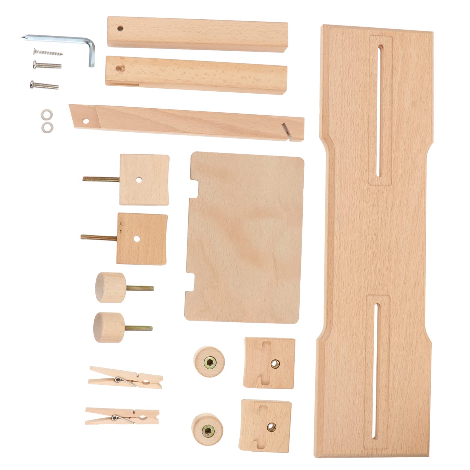 Operitacx Embroidery Stand Multi-Function Wooden Frame Comfortable for Long Use Easy to Assemble