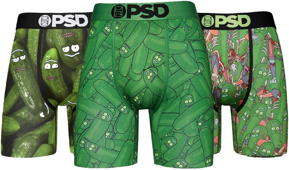 PSD Men's Metallic Ctn Sld 5i 3pk Boxer Briefs