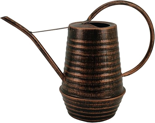 Regadera interior de 0.3 galón34 onzas, regadera de metal con boquilla larga, regadera galvanizada, regadera para plantas de interior (cobre) disponible en Yaxa Peru