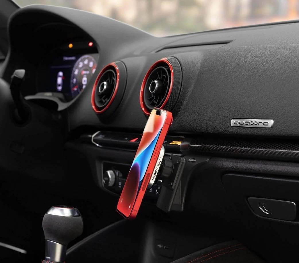 Scosche MagicMount Pro2 Magnetic Car Cell Phone Holder with AMPS Mounting Plate for Scosche/ProClip Vehicle Specific Mount Bases, Phone Stand Compatible with MagSafe, iPhone, Samsung - Image 7