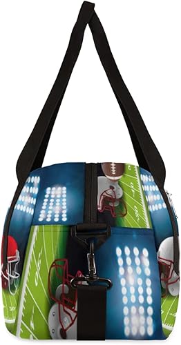 Miniatura 5 de Bolsas de lona para niños y niñas, adolescentes, bolsa de gimnasio deportiva para fines de semana, viajes, gimnasia, baile, ballet, casco de fútbol,