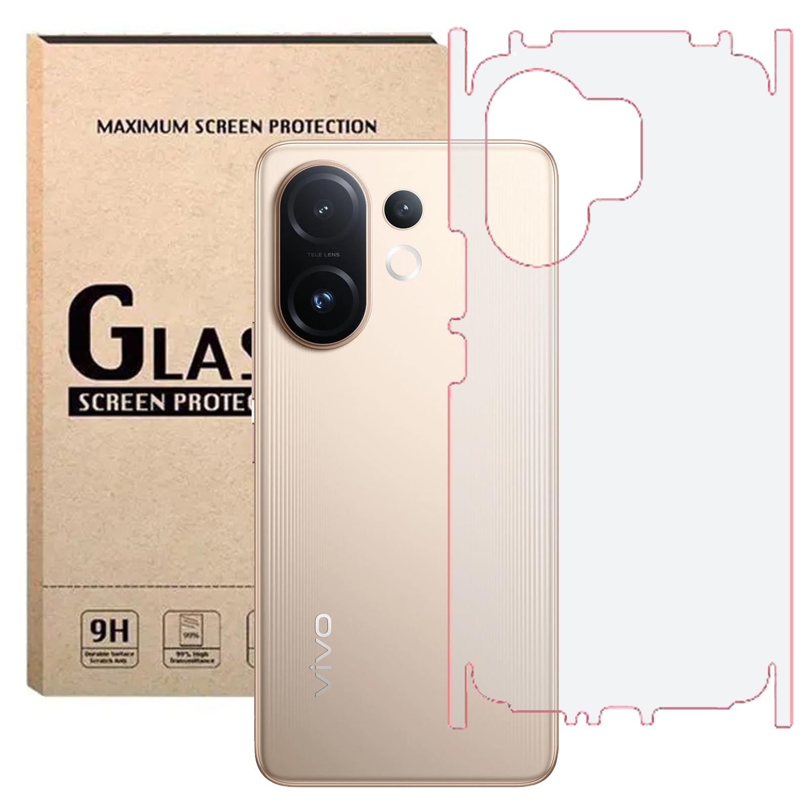 TPU 360 Matte Back Screen Guard Compatible with vivo T4 Pro 5G Unbreakable Hydrogel Membrane (Not Glass)-picture-11