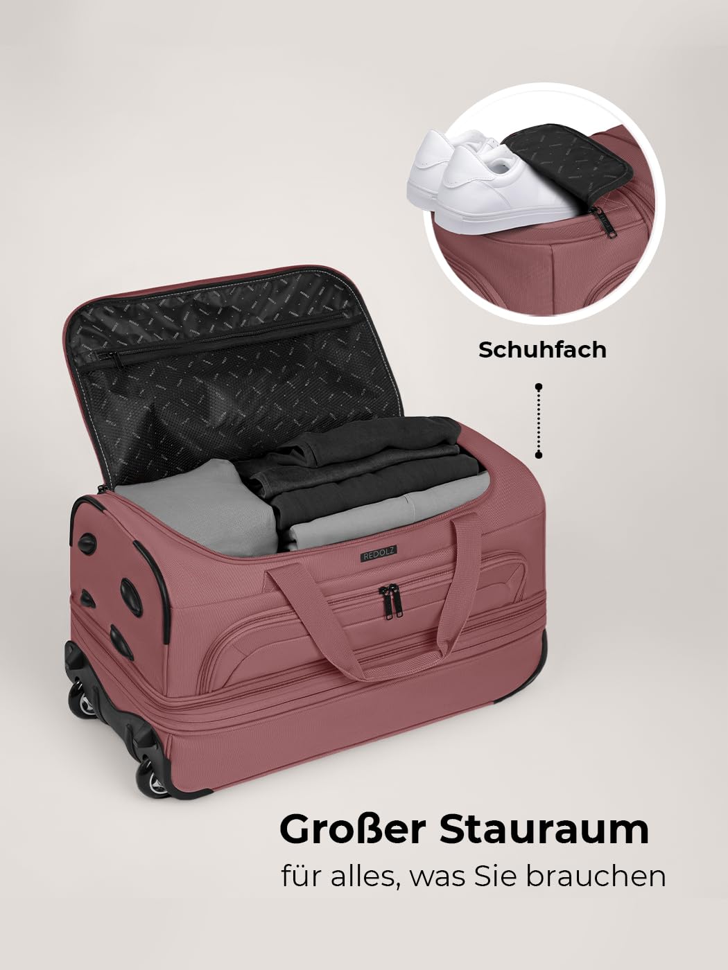 Stammarartikel Duffle Essentials Exp., rose, M (55 cm) erweiterbar, Torba podróżna exp. z kółkami