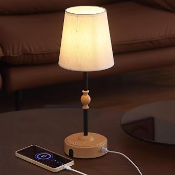 MEIXISUE Cordless Rechargeable Table Lamp with Dimmer,Portables Battery Operated Table Lamp,Touch Dimmable Desk Lamp with USB Port,Bedside Night Lamp for Patio Camping Restaurant Home