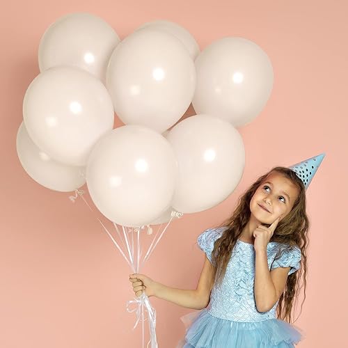 Miniatura 5 de 154 globos blancos arenaglobos blancos marfil de diferentes tamaños de 5101218 pulgadas, kit de guirnalda de globos para bodas, suministros de