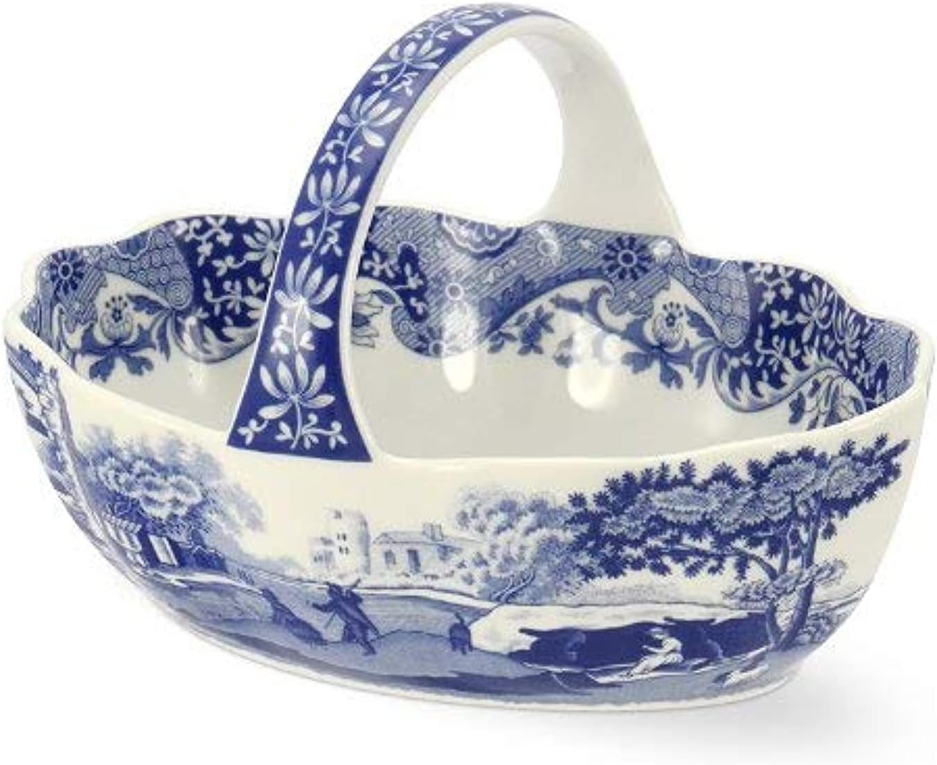 Spode Blue Italian Daisy Bowl Serve Pasta, Salad, Or