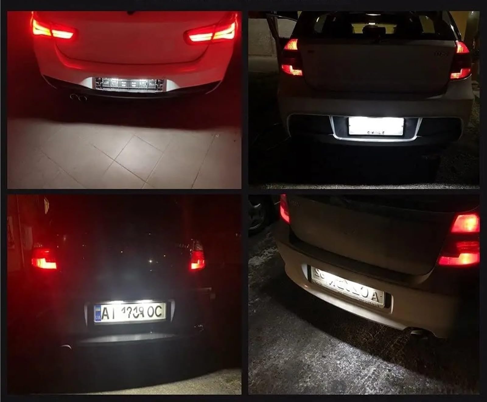 Placa Matrícula LED para Serie 1 E81 E87 E63 E64 M6 E85 E86 Z4 F12 F13 F20 K48 2 Piezas de luz de matrícula LED CANBUS, luz Trasera de Coche sin Error LED luz Placa