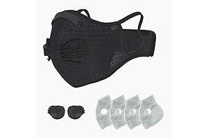 Protective Riding Mask with Activated Carbon Filters for Optimal Breathing