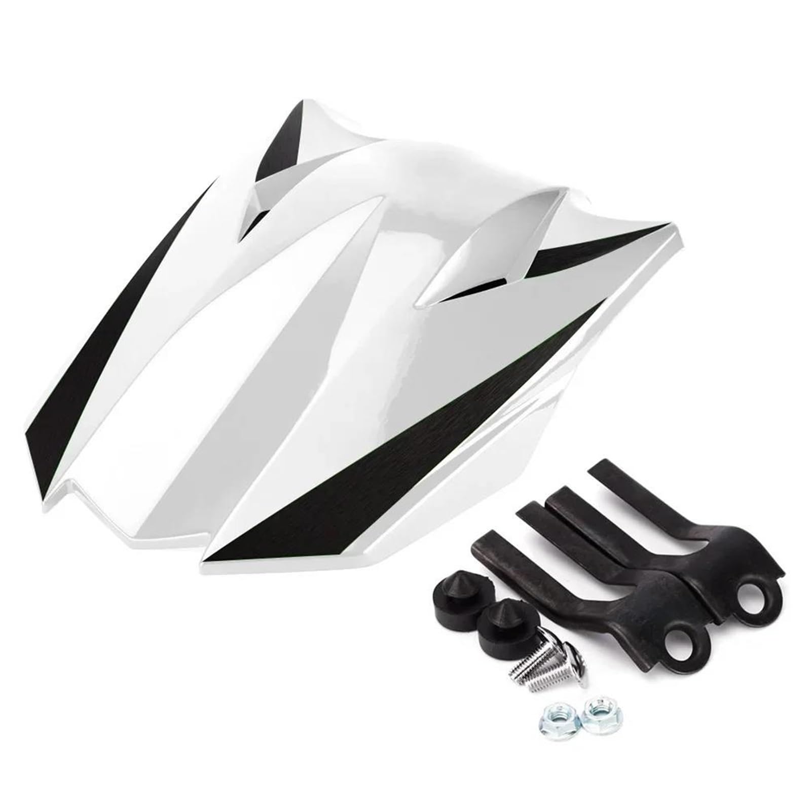 Moto Carenatura Cappuccio per Kawasaki per Z1000 per Z 1000 2010 2011 2012 2013 2014 Moto Passeggero Copertura di Sede Posteriore Cowl Sedile Singolo Cowl Fodere per sedili Moto(Bianco)
