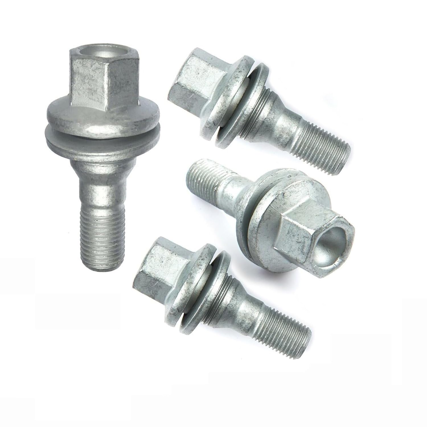 16 bulloni per ruote, M12 x 1,25, 9817024580, per Citroen, Peugeot, argento