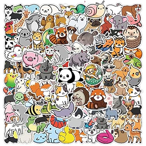 FOCRI Pegatinas Animales 200 Piezas Cover
