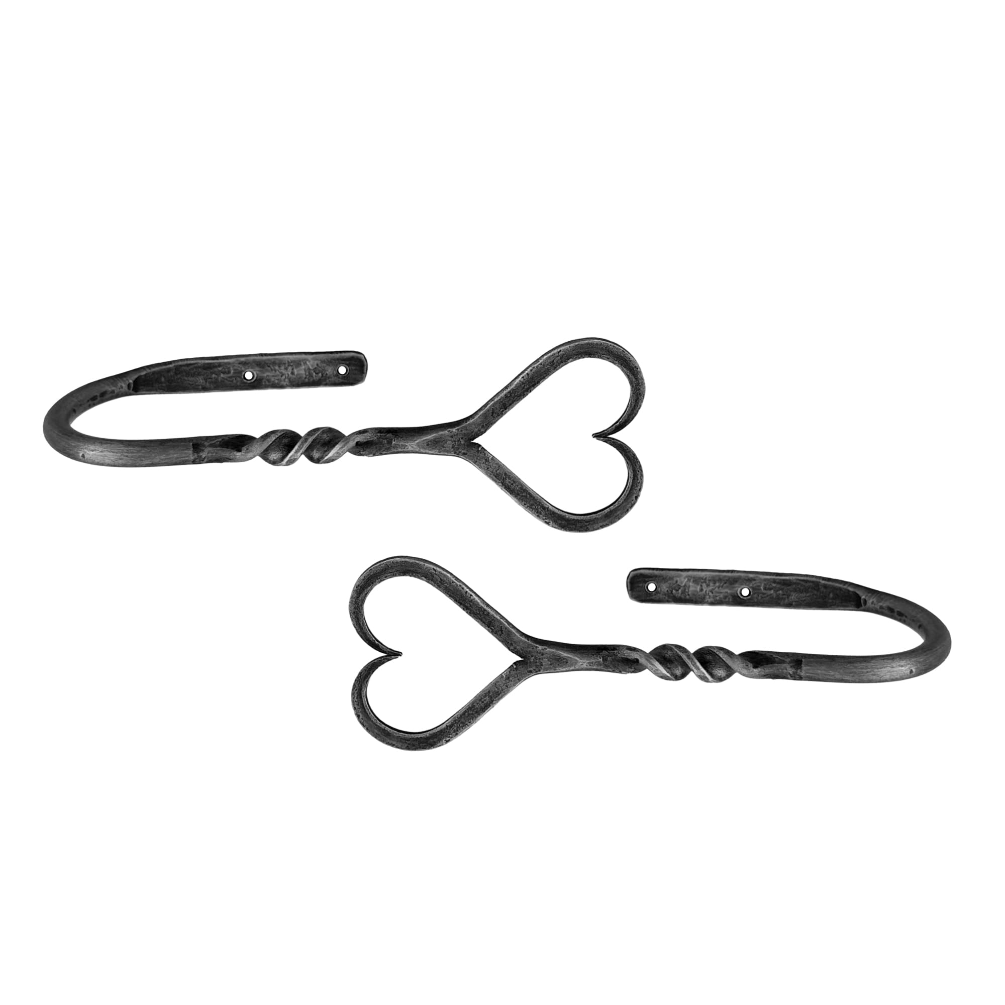 XxinXrong2 Pcs Curtain Drapery Holdbacks, Curtain Tie Backs, Curtain Tieback Hooks, Wall Mounted Window Curtain Holder Hooks, Drapery Holdbacks For Fixed Curtain Or Hanging Items (argent