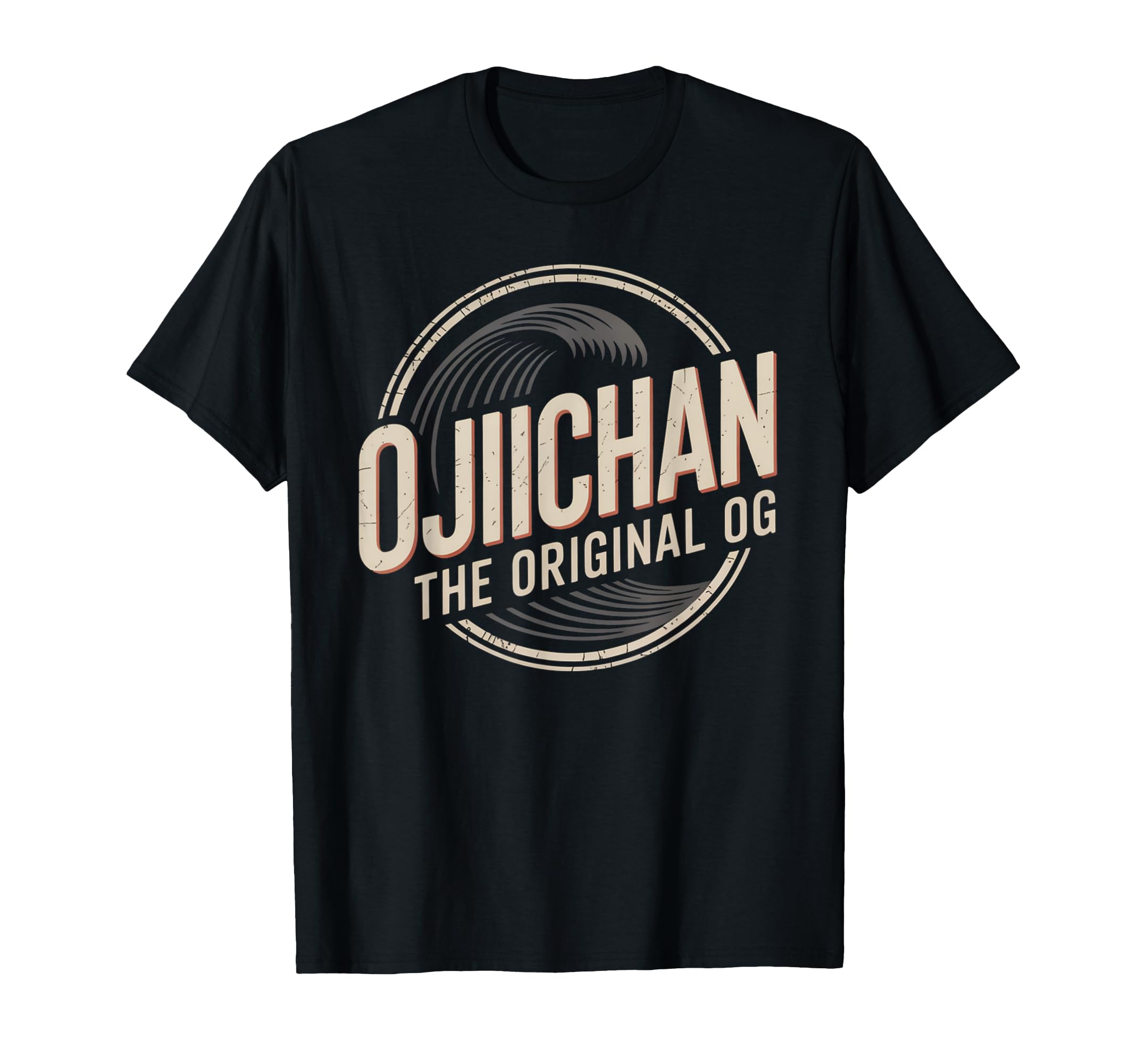 Ojiichan Original OG Japanese Grandfather Wave Design T-Shirt