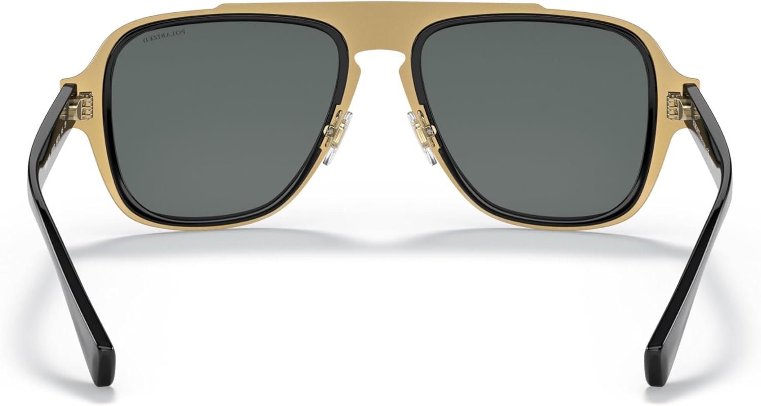 Versace Man Sunglasses Black Frame, Dark Grey Lenses, 56MM - Image 3