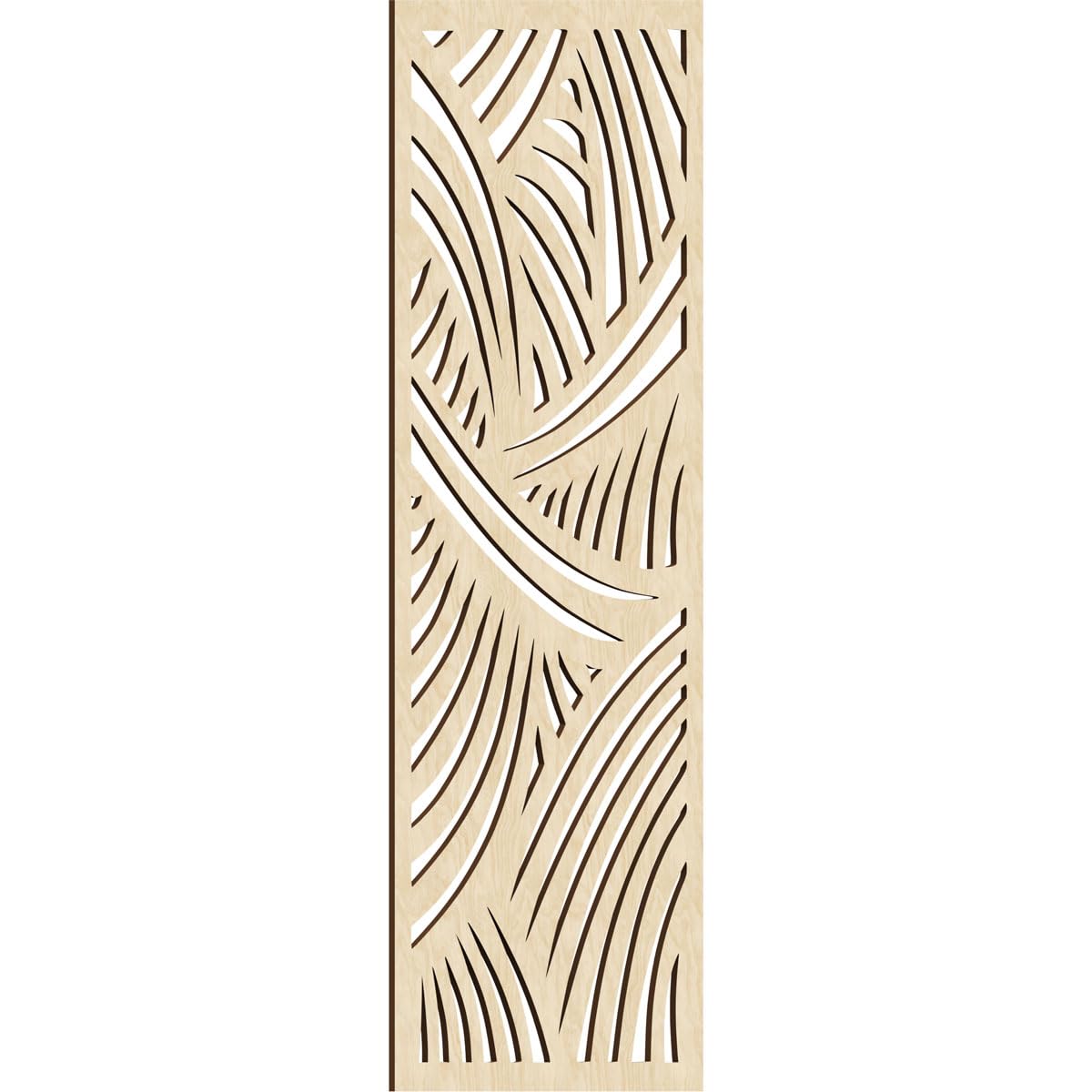 25 3/8"W x 64 3/8"H x 3/8"T Chester Decorative Fretwork Wood Wall Panels, Birch