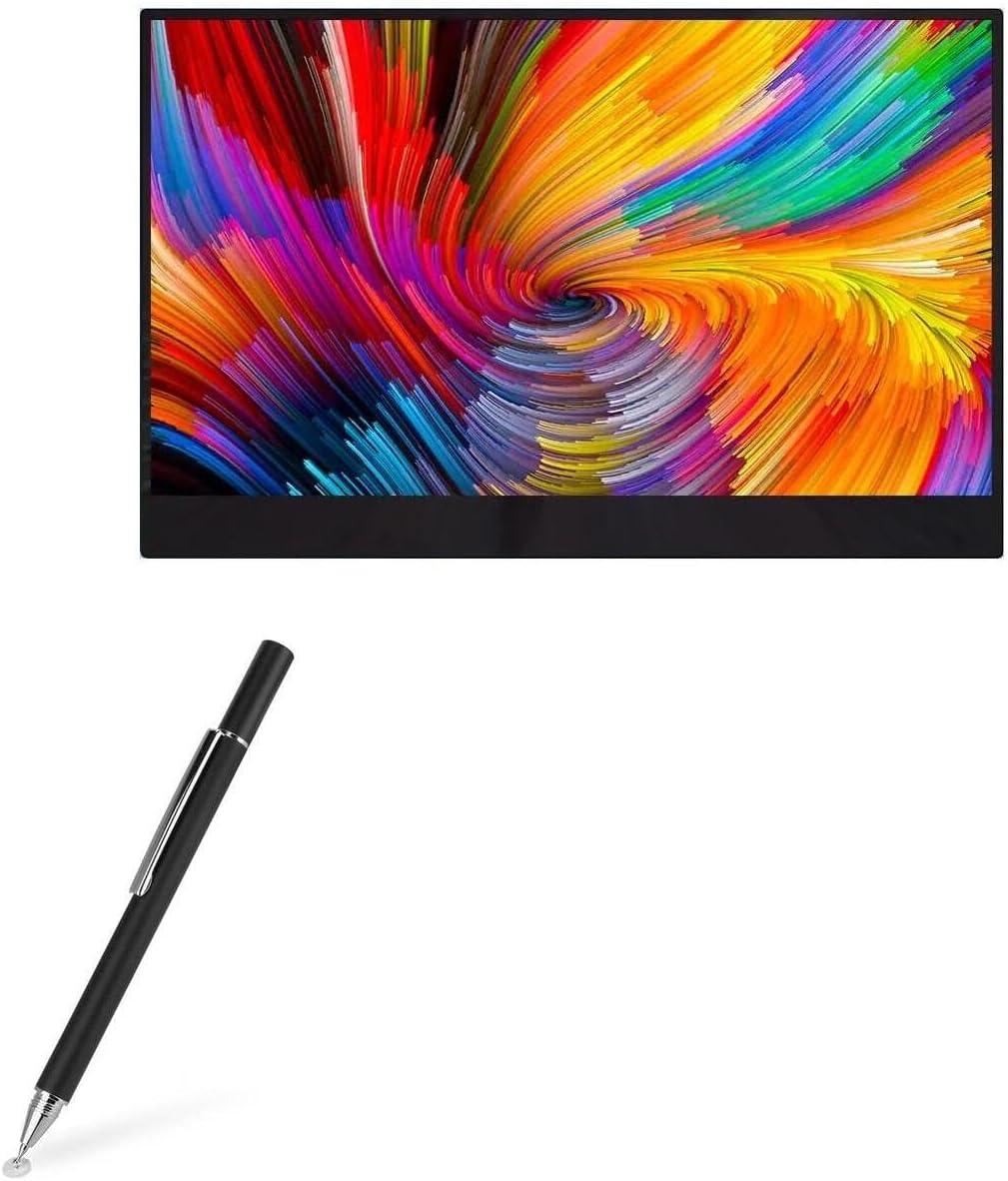 BoxWave Stylus Pen Compatible with AVA WirelessHD Monitor 4K (15.6 in) - FineTouch Capacitive Stylus, Super Precise Stylus Pen - Jet Black