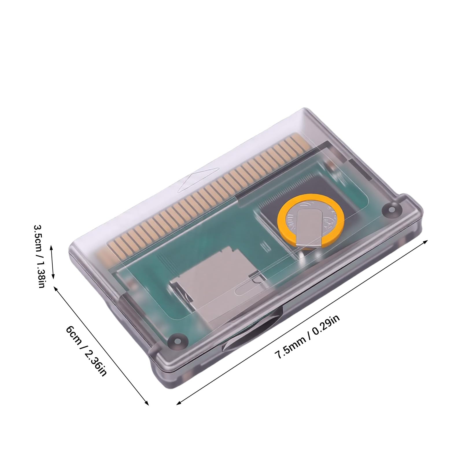 LICAEVEY Cartuccia Flash GBA, Scheda di Gioco per Gameboy Advance SP ecc., capacità Massima 2 GB, Formato FAT Richiesto, Compatibile Universale (viola trasparente)