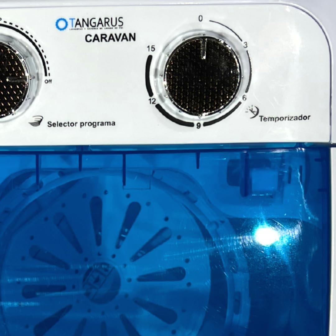 Lavadora Mini Centrifugadora portátil Caravan 3kg - Tangarus | Ideal para Camping y Caravanas | Clase A