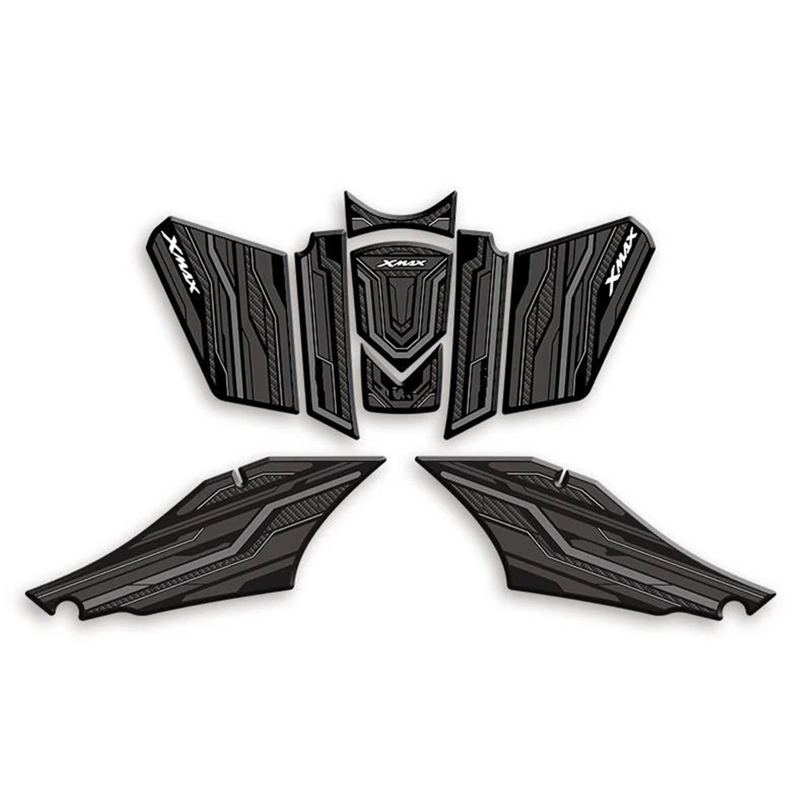 for Yamaha XMAX300 2024 Years Motorcycle Rubber Fuel Tank Stickers Kits of Bike Gas Pad Decoration Decals Fairing Sticker(Color8)