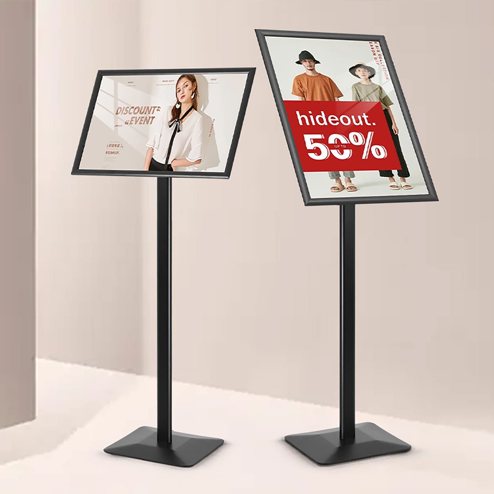 Amazon.co.jp: A2 サインポスタースタンド、角度調整可能 垂直および