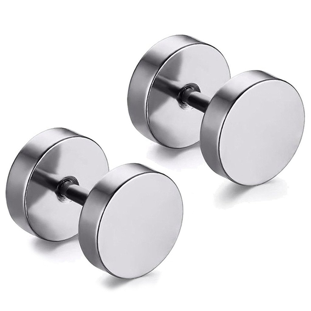 Peora 316L Stainless Steel 8 mm Disk Style Stud Earrings Set For Men Women (B07BWBKKQ5) Amazon Price History, Amazon Price Tracker