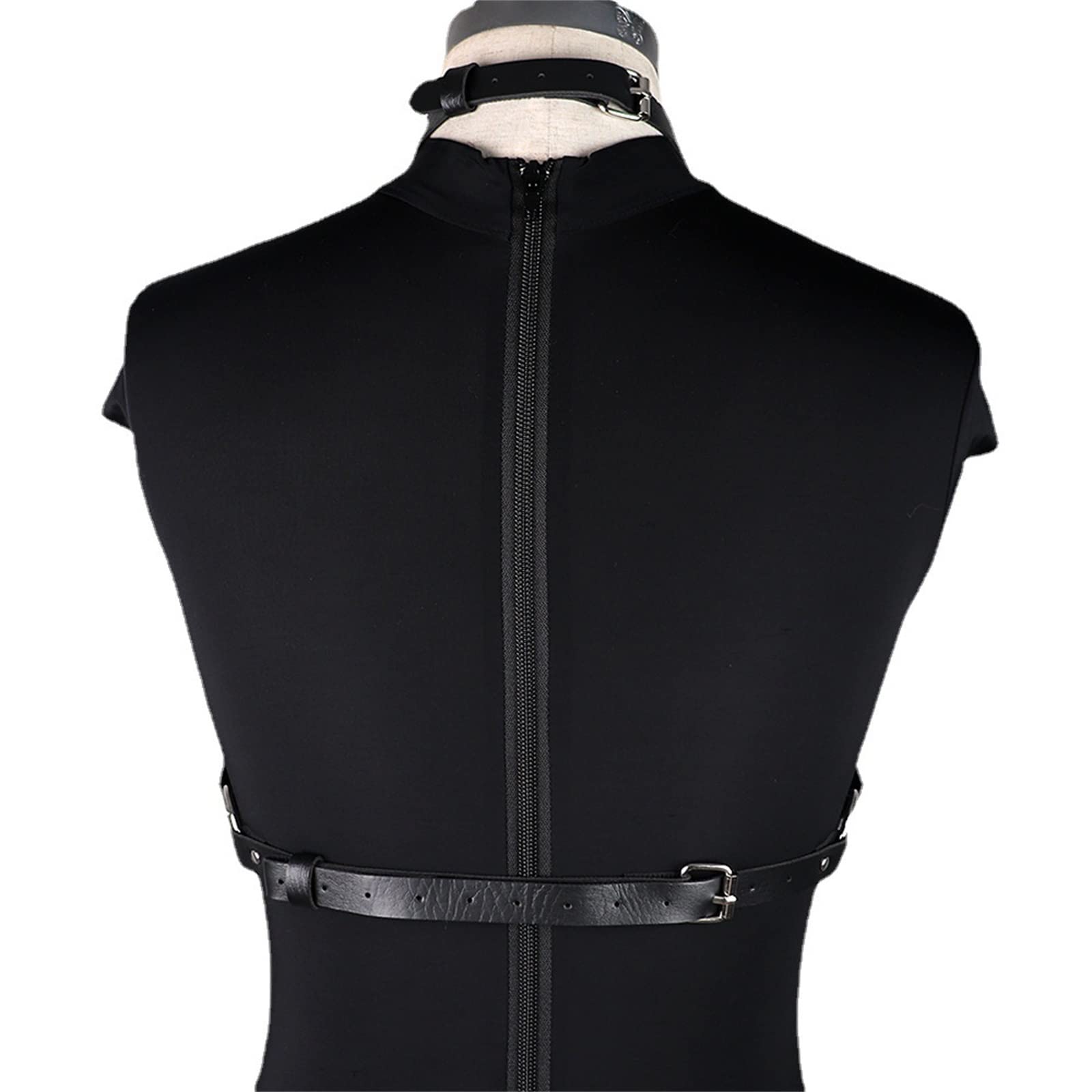 Amazon.co.jp: ボディハーネス パンク PU レザー ハーネス おなか