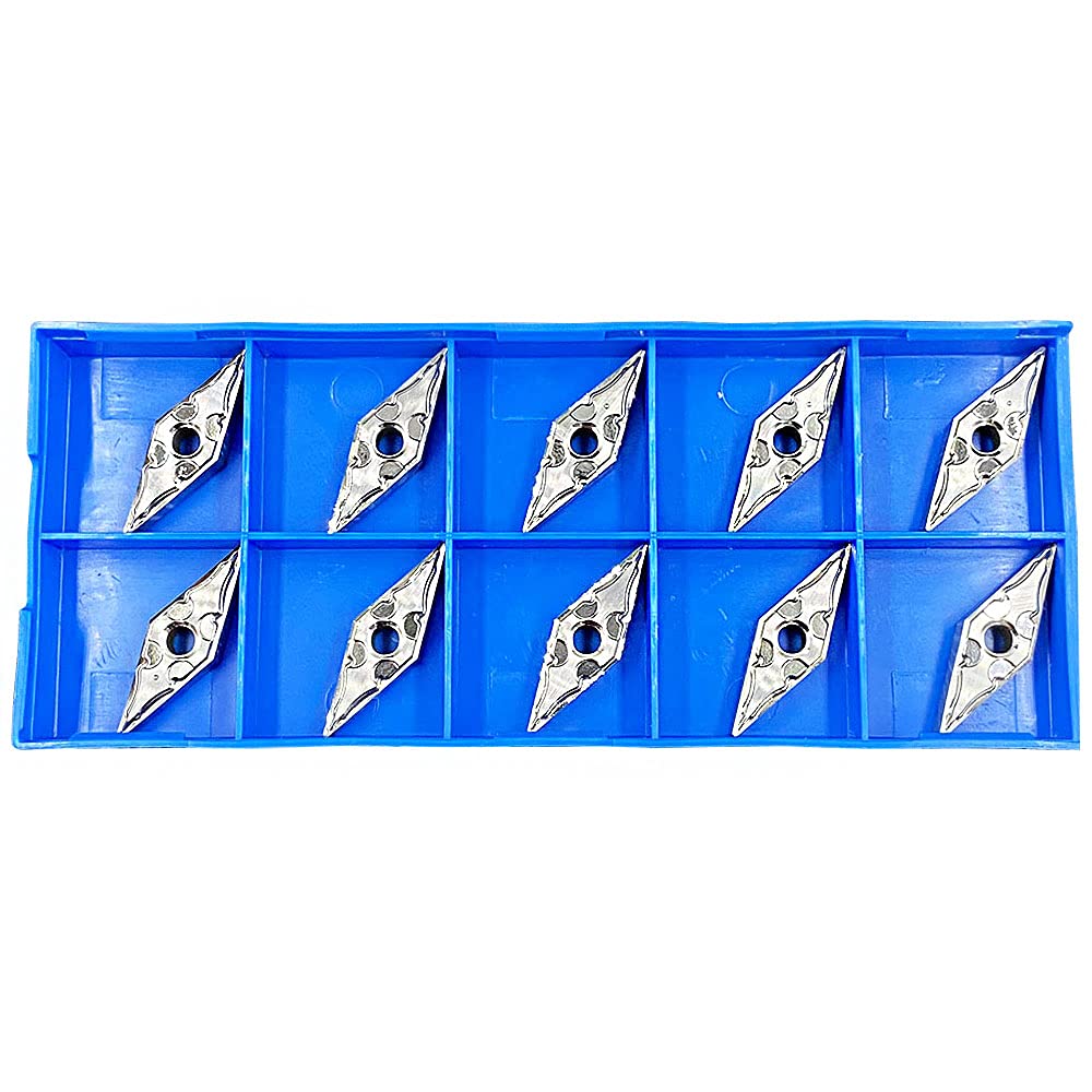 VNMG331-HA Aluminum Inserts Aluminum Cutter Turning Insert Carbide Inserts for Aluminum and Silicon Carbide Turning Inserts (VNMG160404-HA)