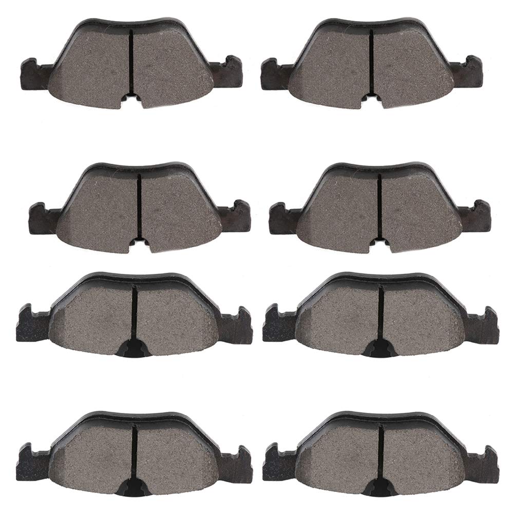 Front Rear Ceramic Brake Pads Kits 8pcs For 2008-2013 For BMW 128i,2006 For BMW 325i,2006 For BMW 325xi,2007 For BMW 328i,2007 For BMW 328xi,2012-2014 For BMW X1