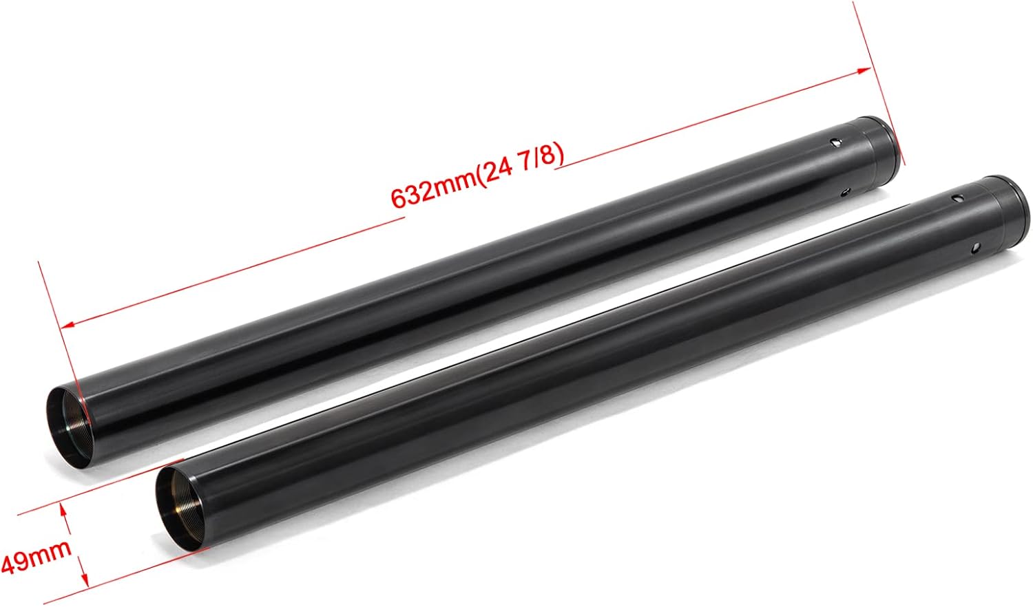 TOFR 49mm 24 7/8" Fork Tubes OEM 45500341 for Harley Touring 2017-2023 37Mn5 Steel