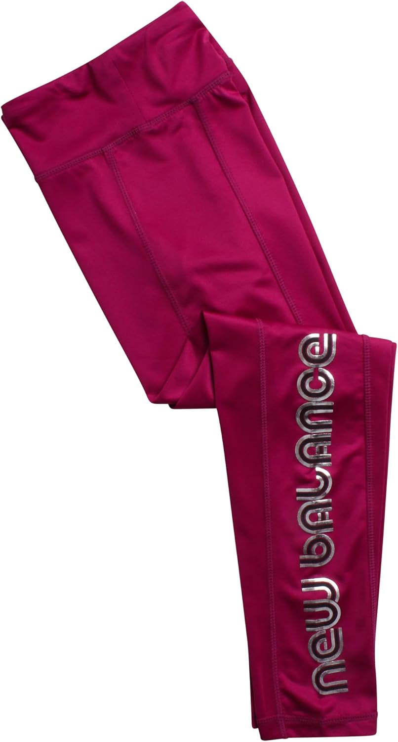 New Balance Active Girls Legging Set - 3 Piece Athletic Short Sleeve Shirt, Long Sleeve Shirt & Leggings Set Kids Activewear - Image 6