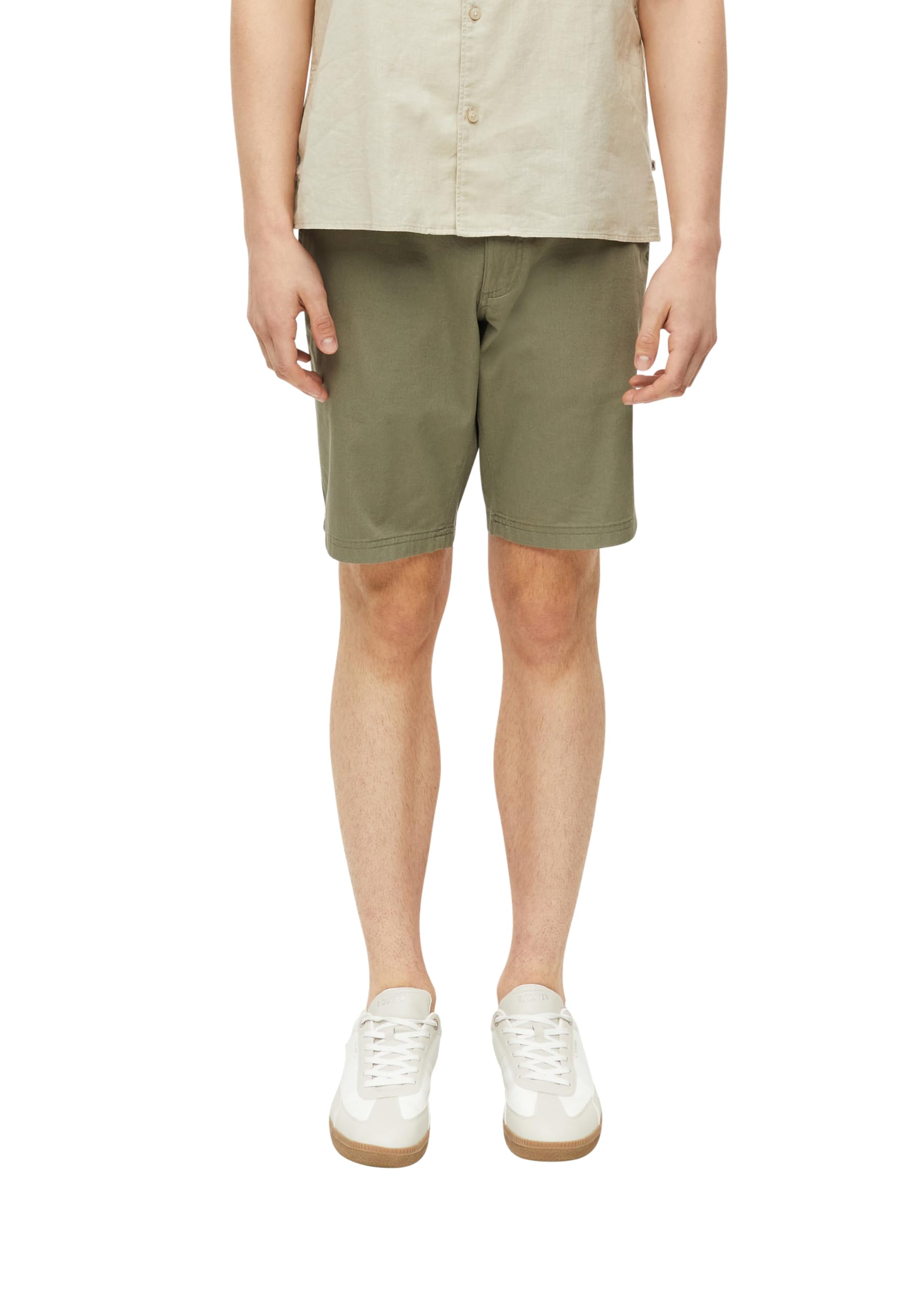 s.Oliver Bermuda Shorts with Belt, Straight Leg