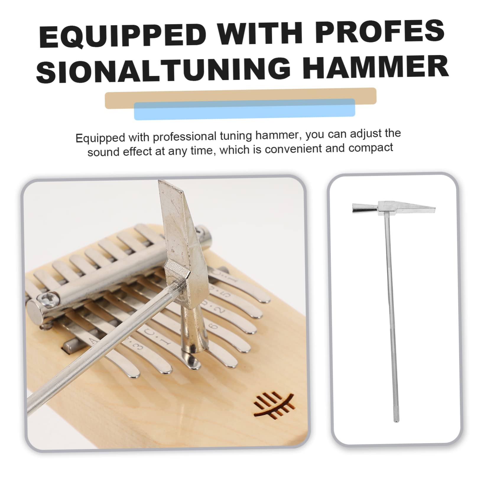 ERINGOGO Thumb Piano Kalimba Portable Small Wooden Beginner-friendly Music Instrument for Ages