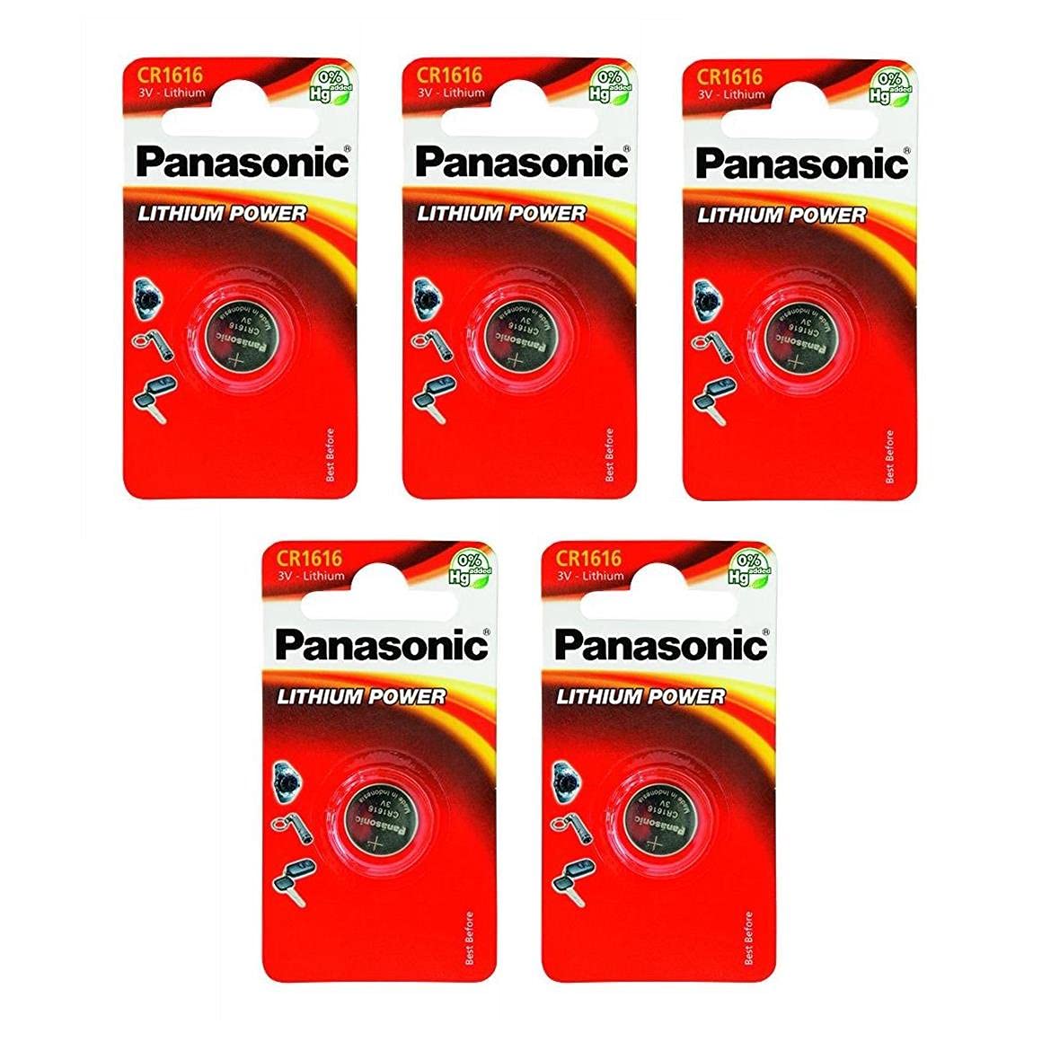 Pilas botón CR1616 Panasonic de litio 3V para solucionar mandos sin batería 3