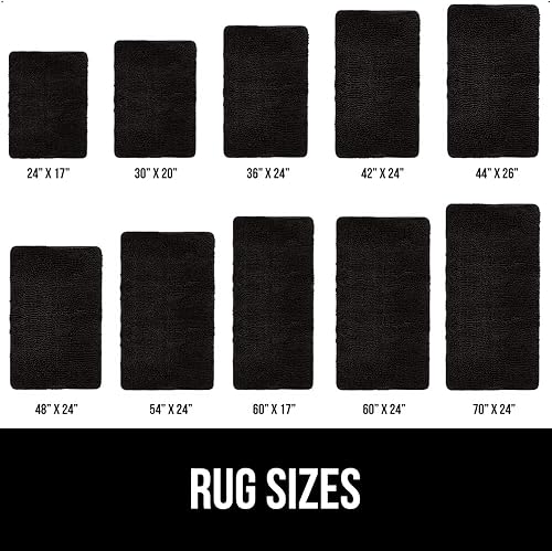 Miniatura 6 de Gorilla Grip - Alfombra de baño original de felpilla de lujo, extra suave, duradera y absorbente, lavado y secado a máquina, alfombra de felpa