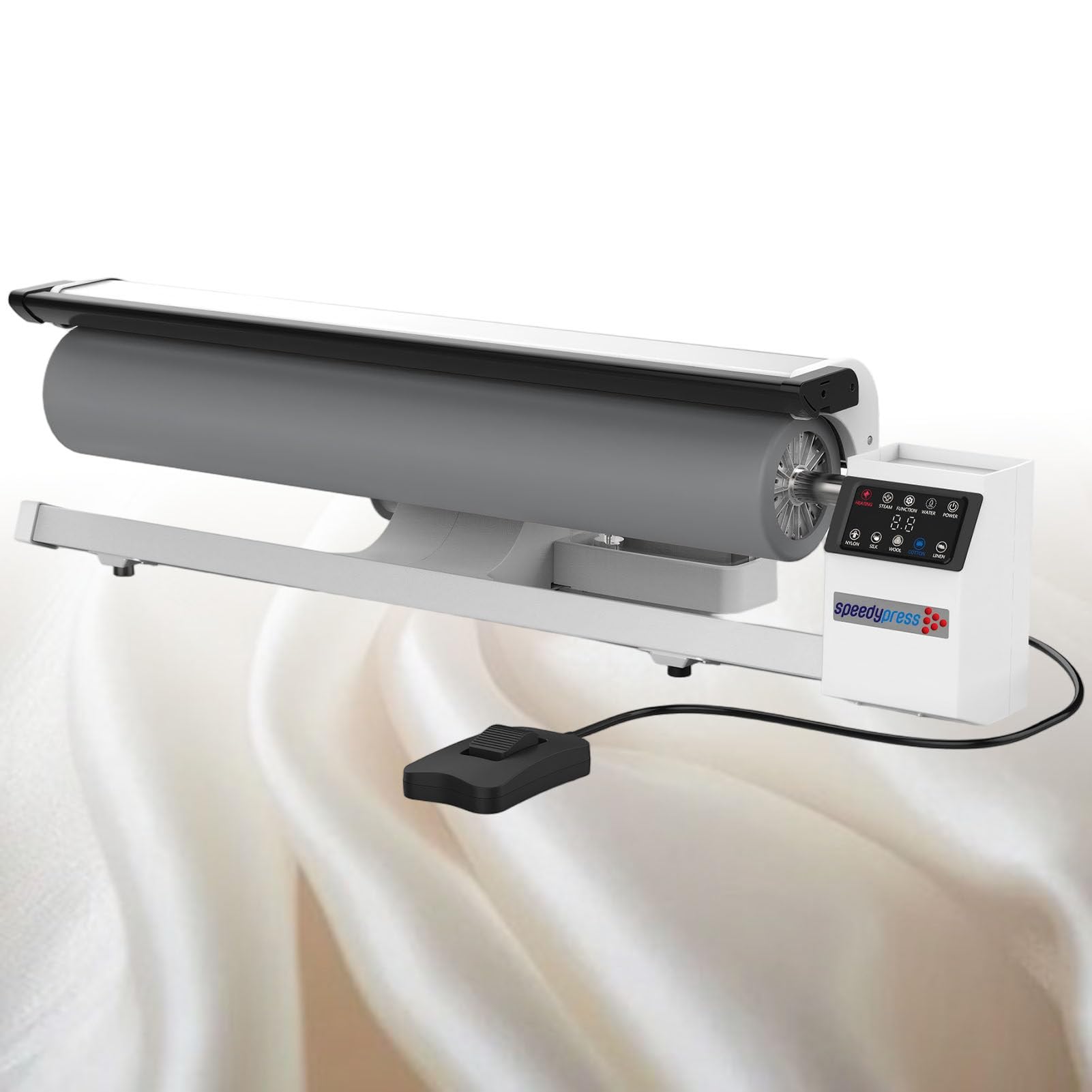 ExoticaBlend Rotary Iron Steam Roller Ironing Press, 90cm, for Clothes, Garments, Curtains, Sheets, Tablecloths