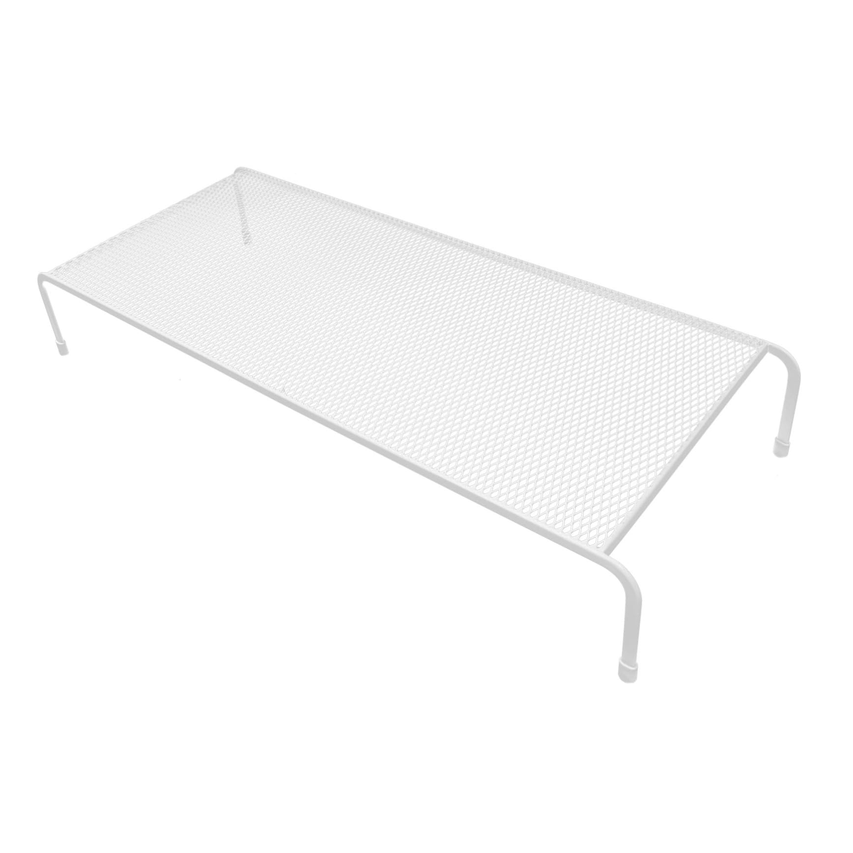 Soporte monitor malla hierro blanco resistencia deformacion